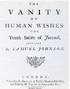 The Vanity of Human Wishes