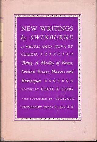 New Writings of Swinburne
