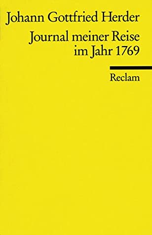 Journal meiner Reise im Jahre 1769: Historisch-kritische Ausgabe