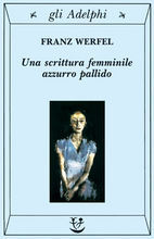 Una scrittura femminile azzurro pallido