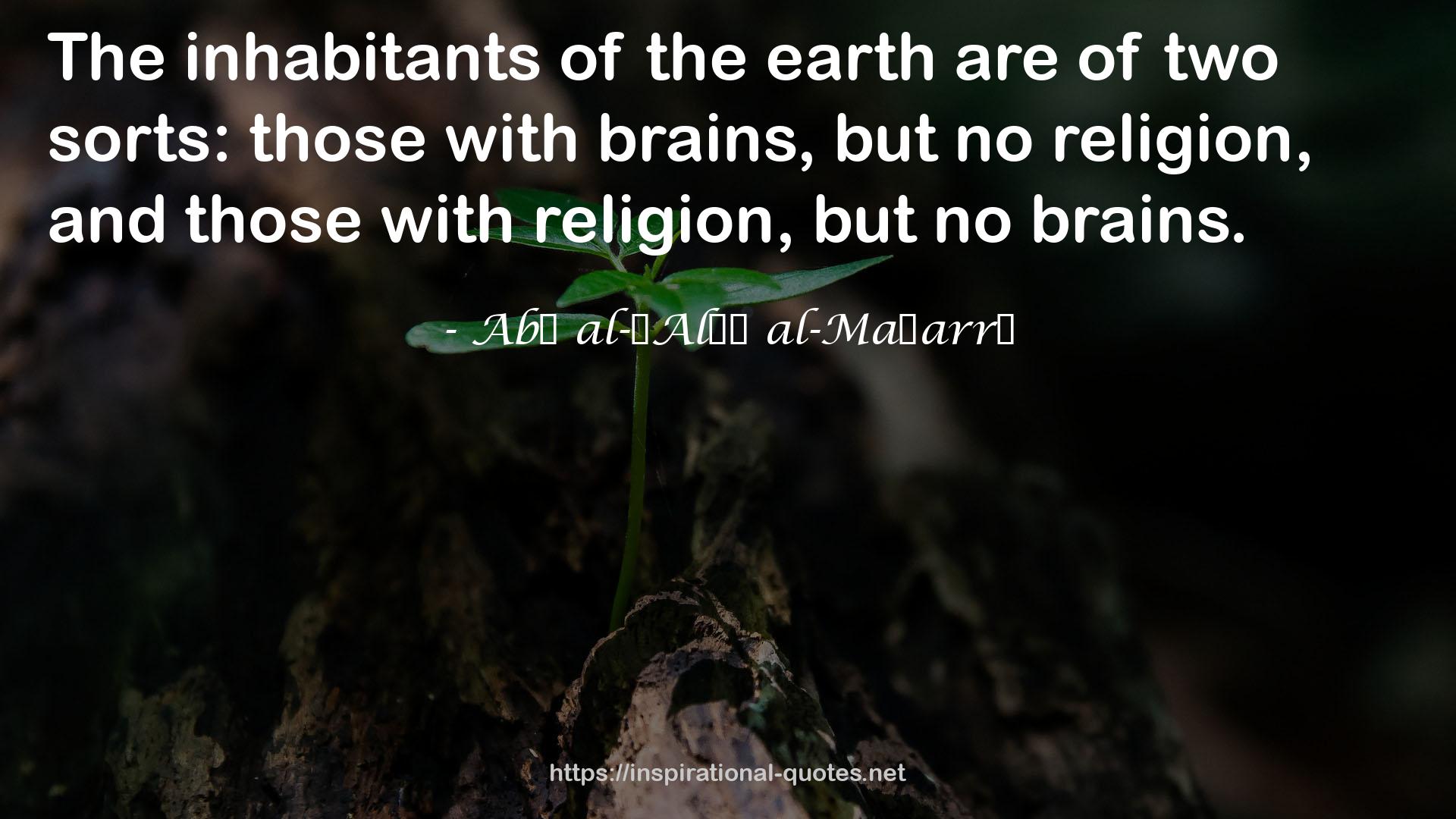 Abū al-ʿAlāʾ al-Maʿarrī QUOTES