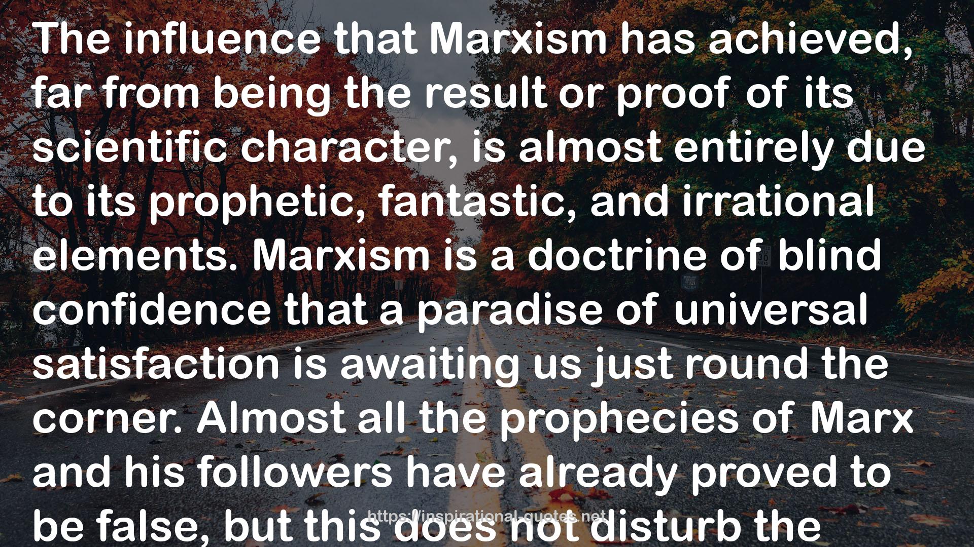 Main Currents of Marxism: The Founders, the Golden Age, the Breakdown QUOTES