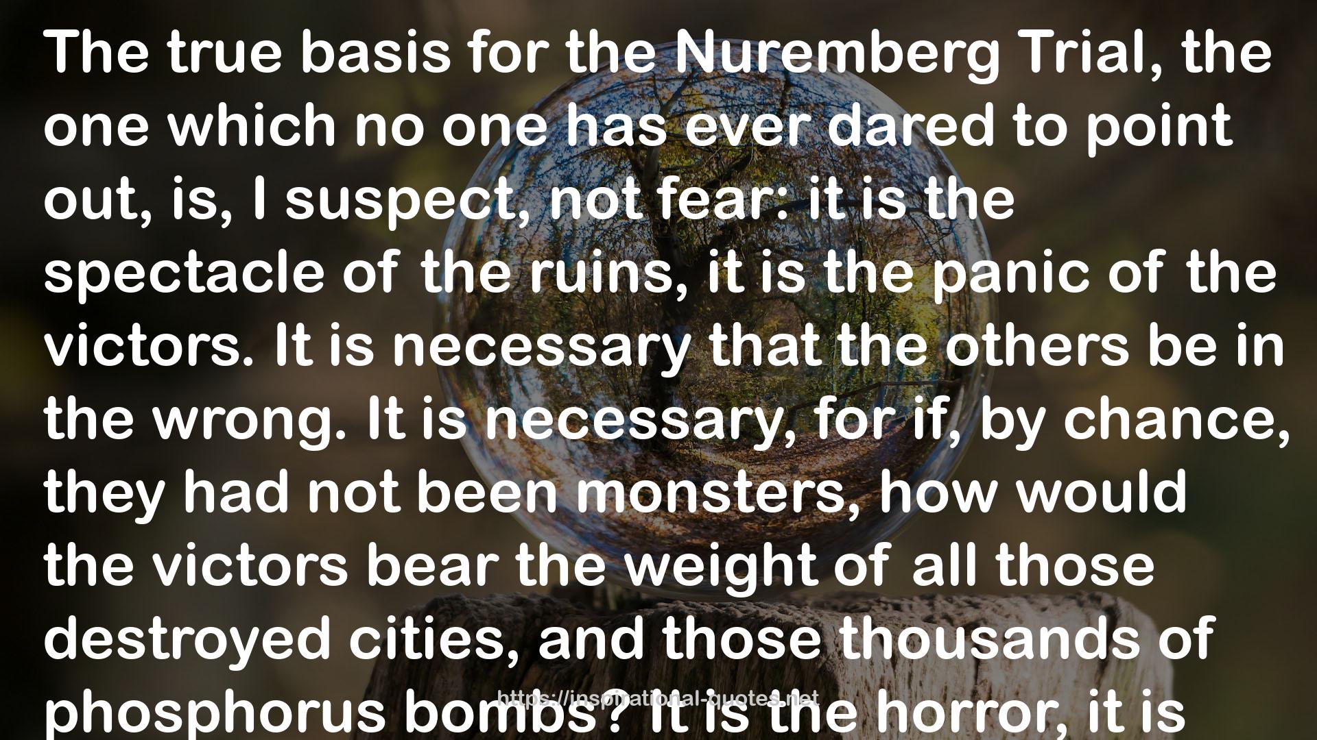 Nuremberg or the Promised Land QUOTES