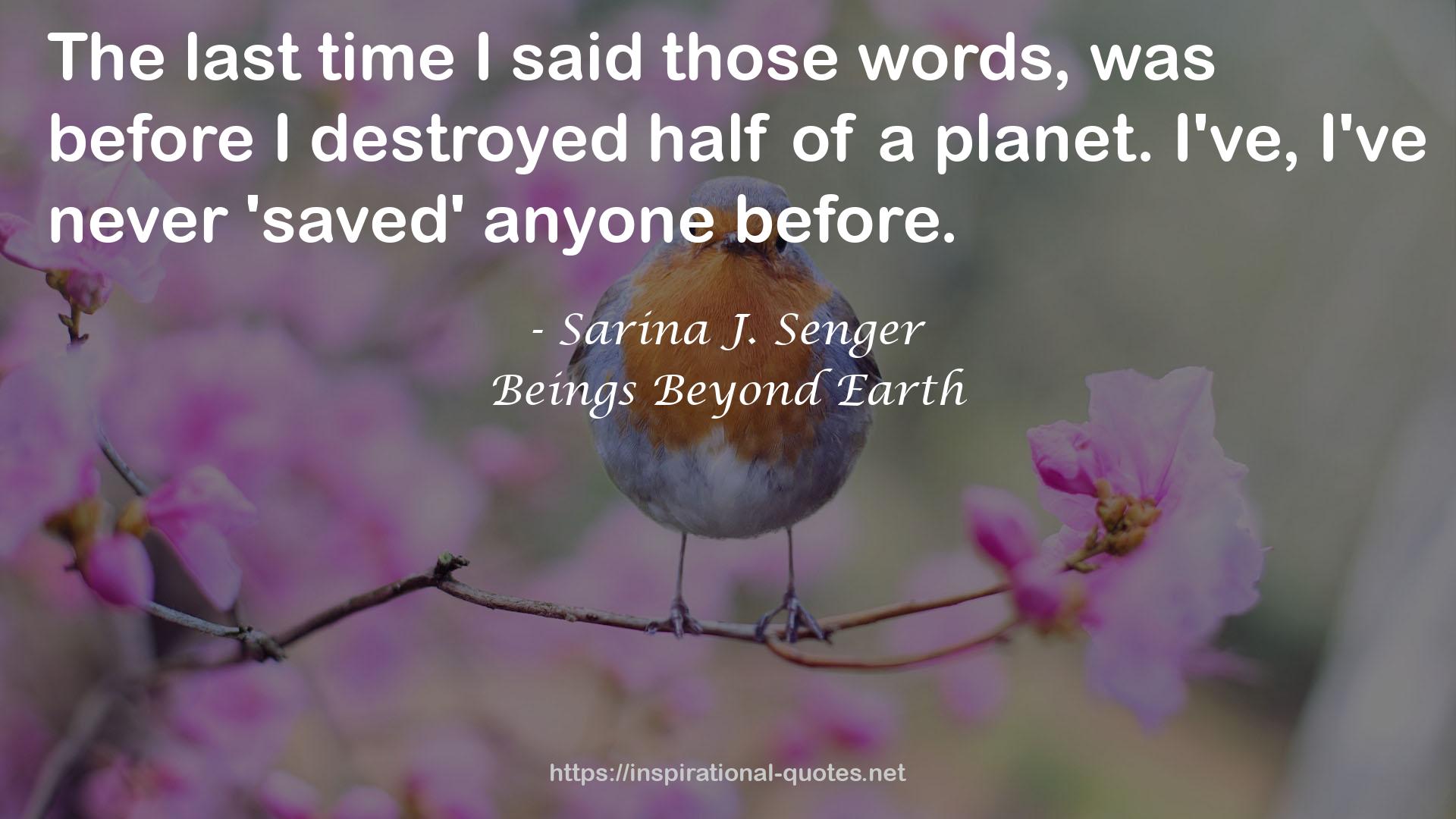 Sarina J. Senger QUOTES