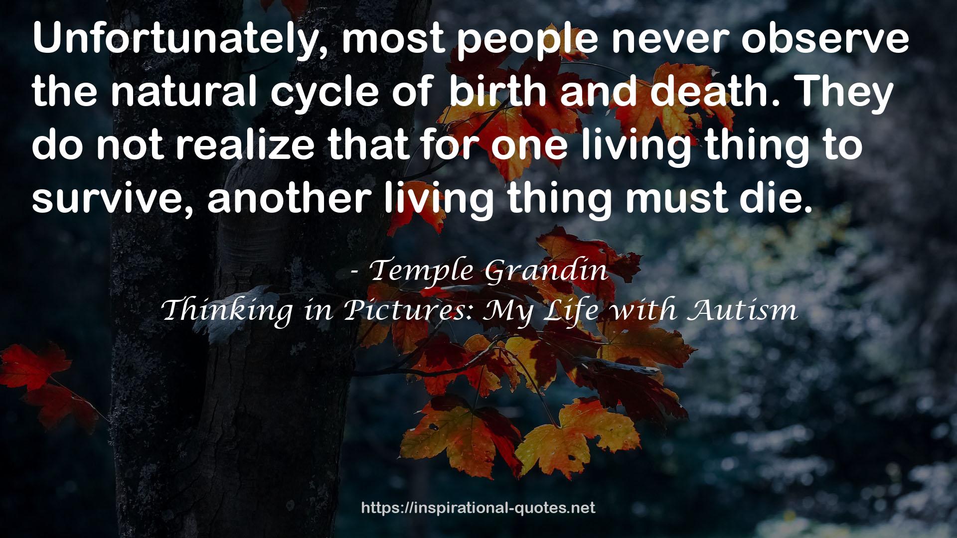 one living thing  QUOTES