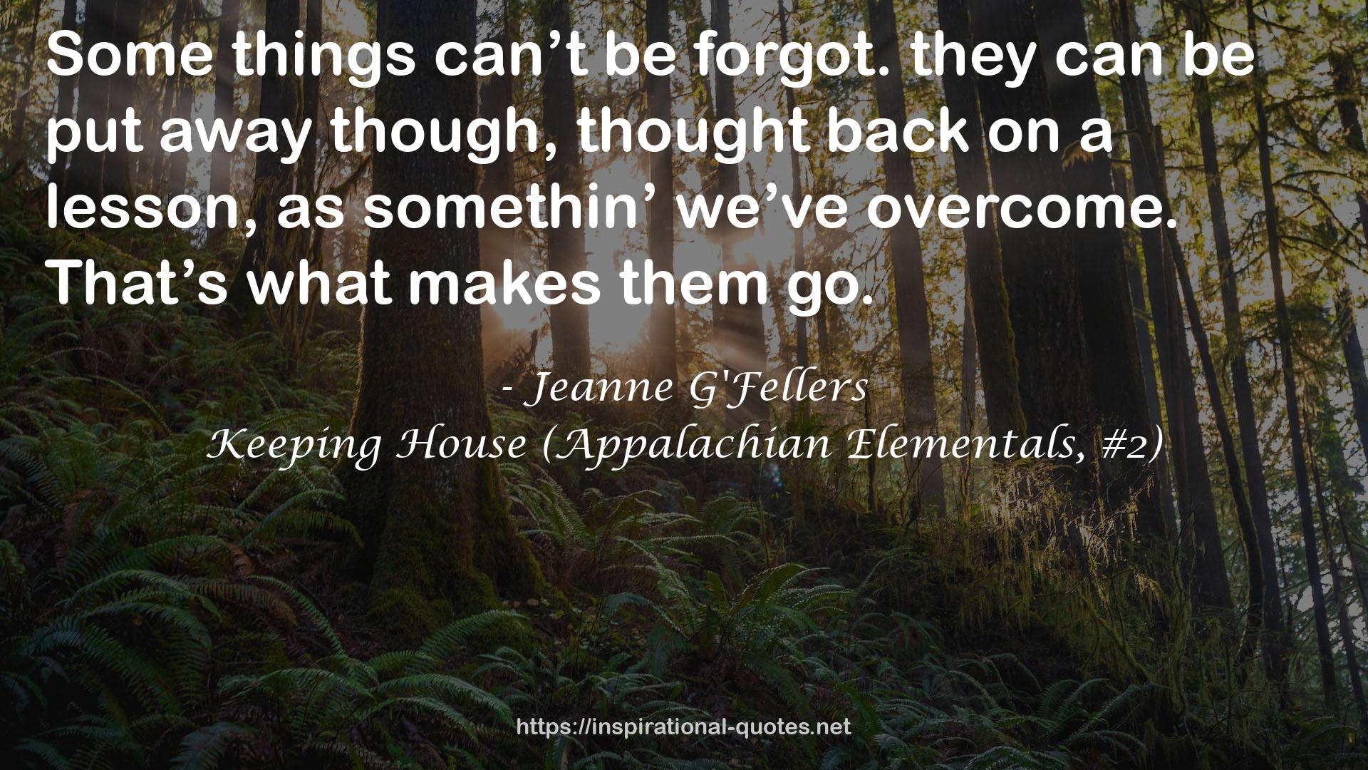 Jeanne G'Fellers QUOTES