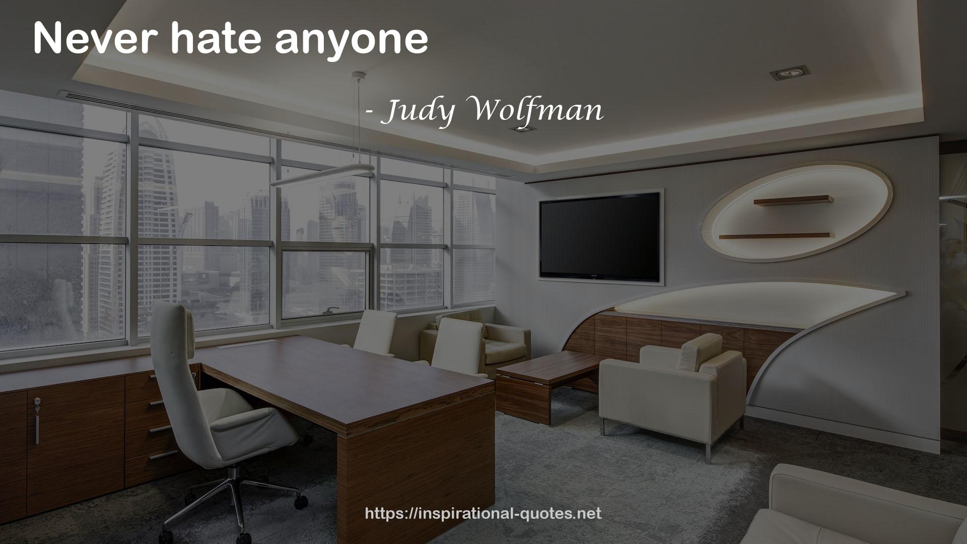 Judy Wolfman QUOTES