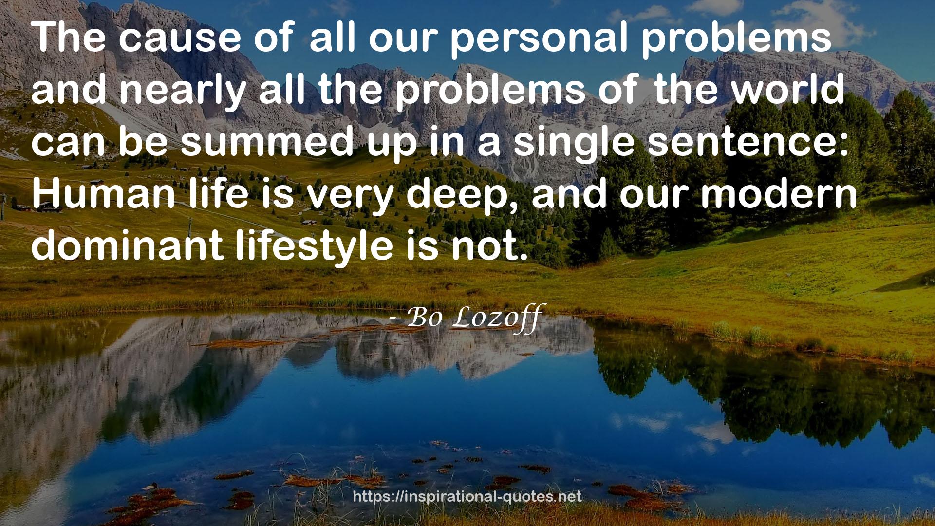 all our personal problems  QUOTES