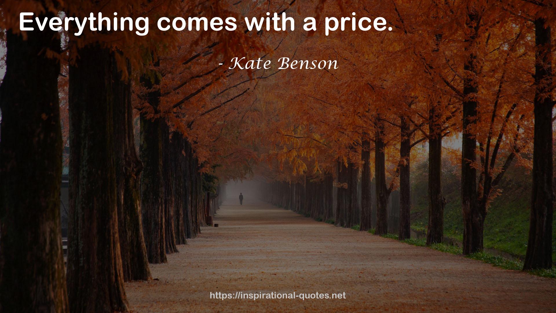 Kate Benson QUOTES