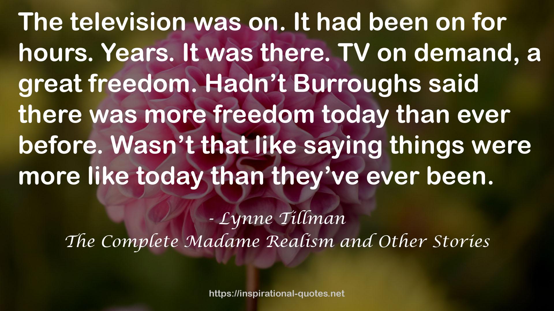 The Complete Madame Realism and Other Stories QUOTES