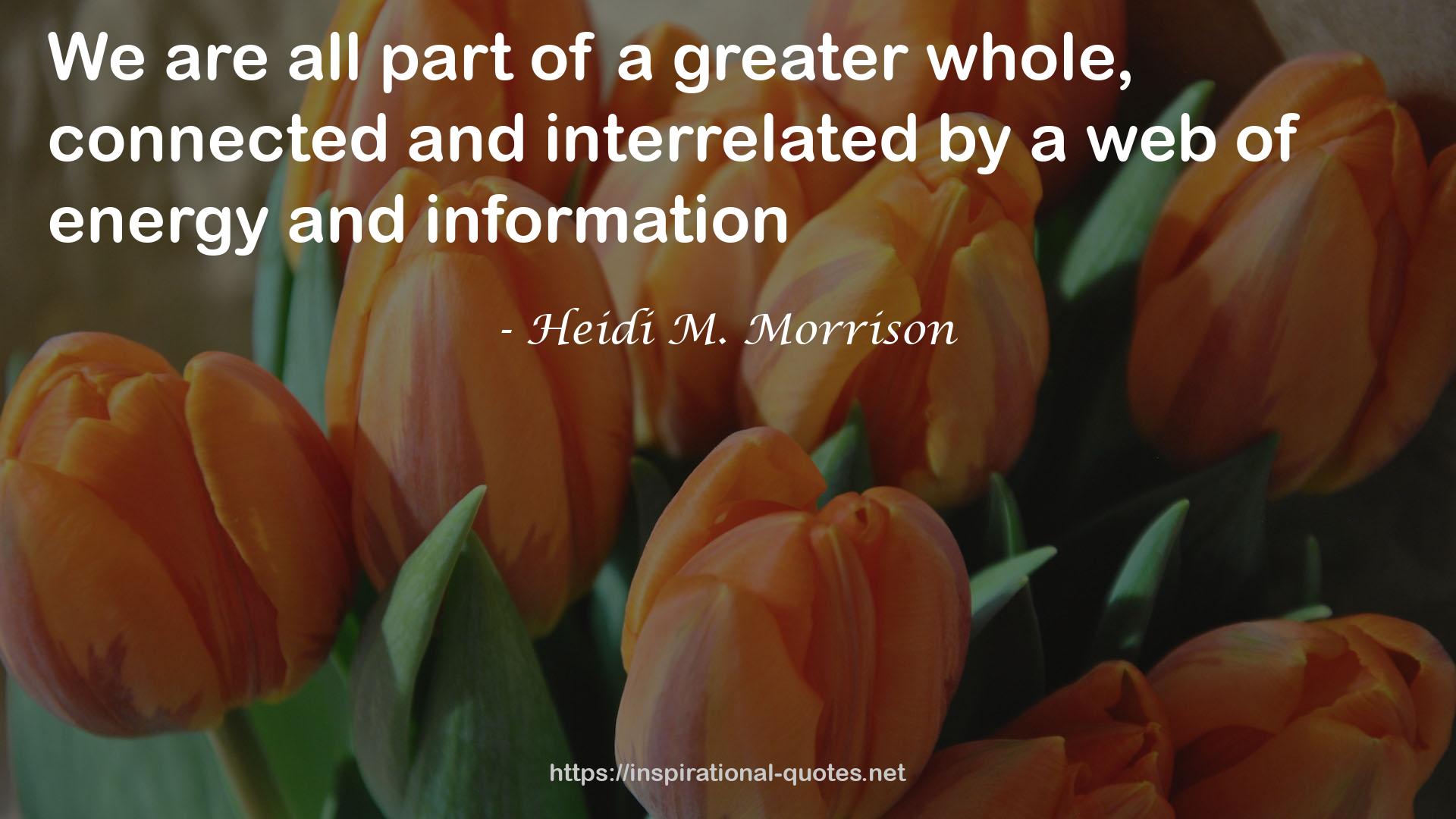 Heidi M. Morrison QUOTES