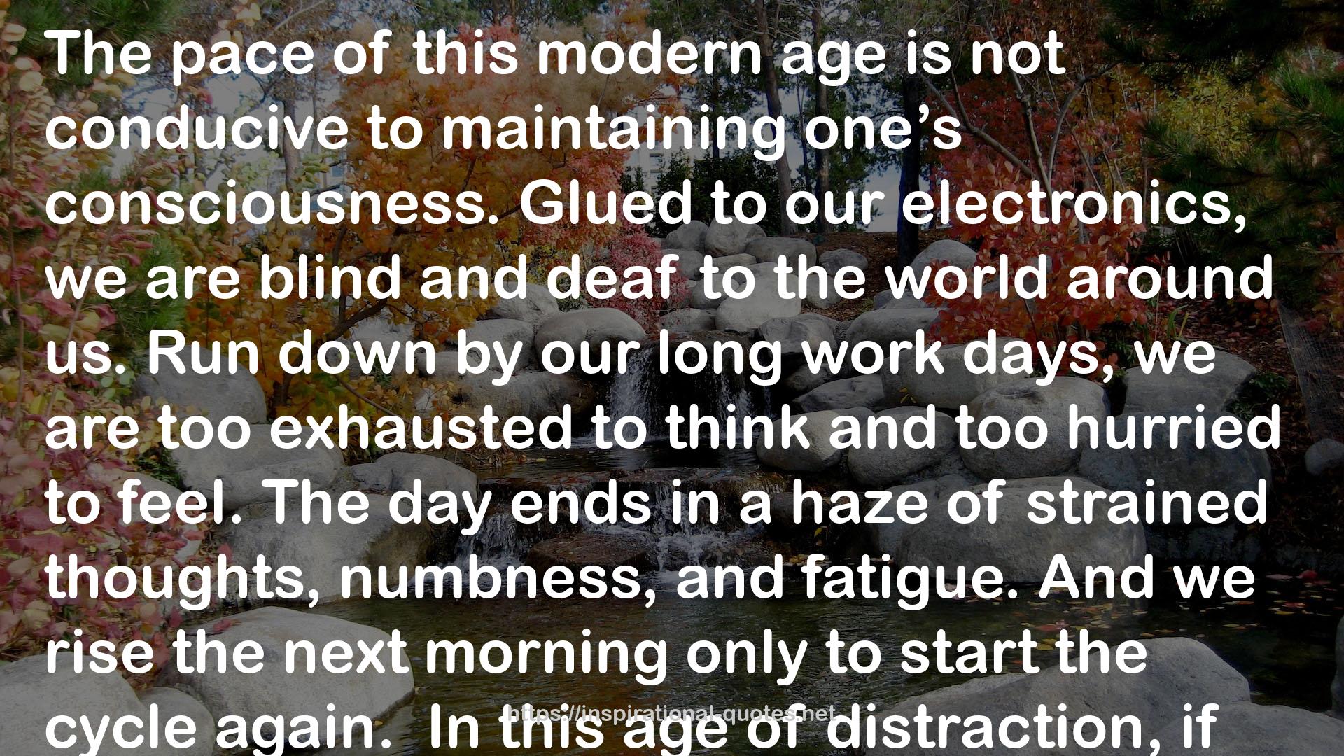 this modern age  QUOTES