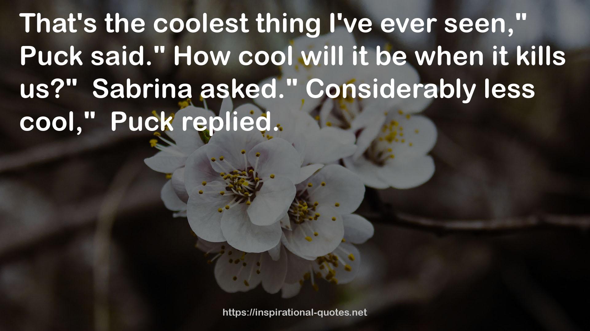 the coolest thing  QUOTES
