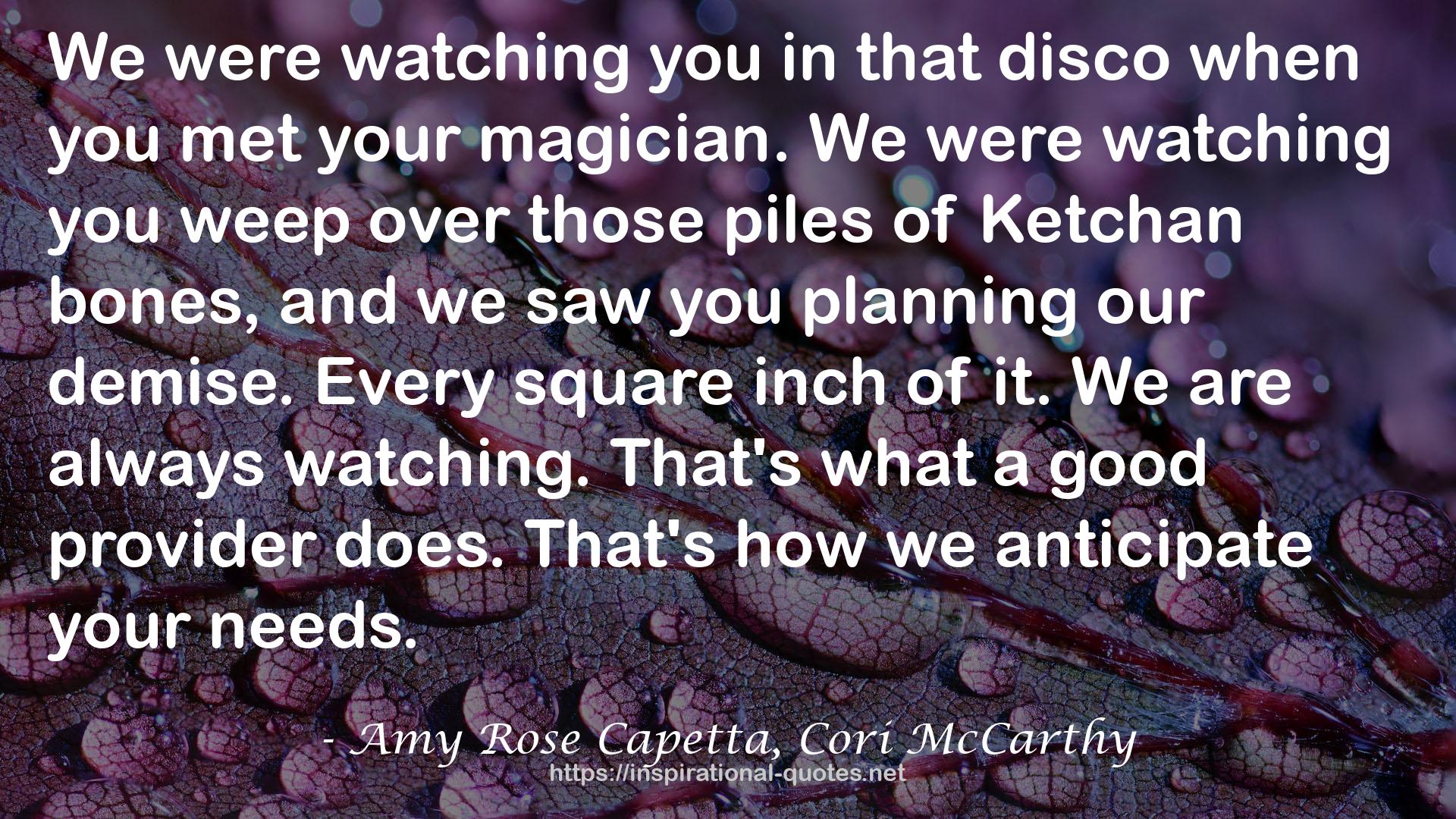 Amy Rose Capetta, Cori McCarthy QUOTES