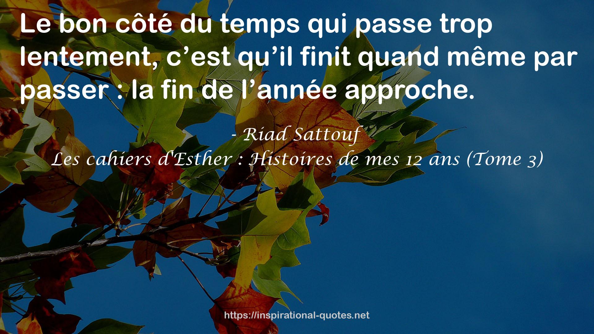 Les cahiers d'Esther : Histoires de mes 12 ans (Tome 3) QUOTES