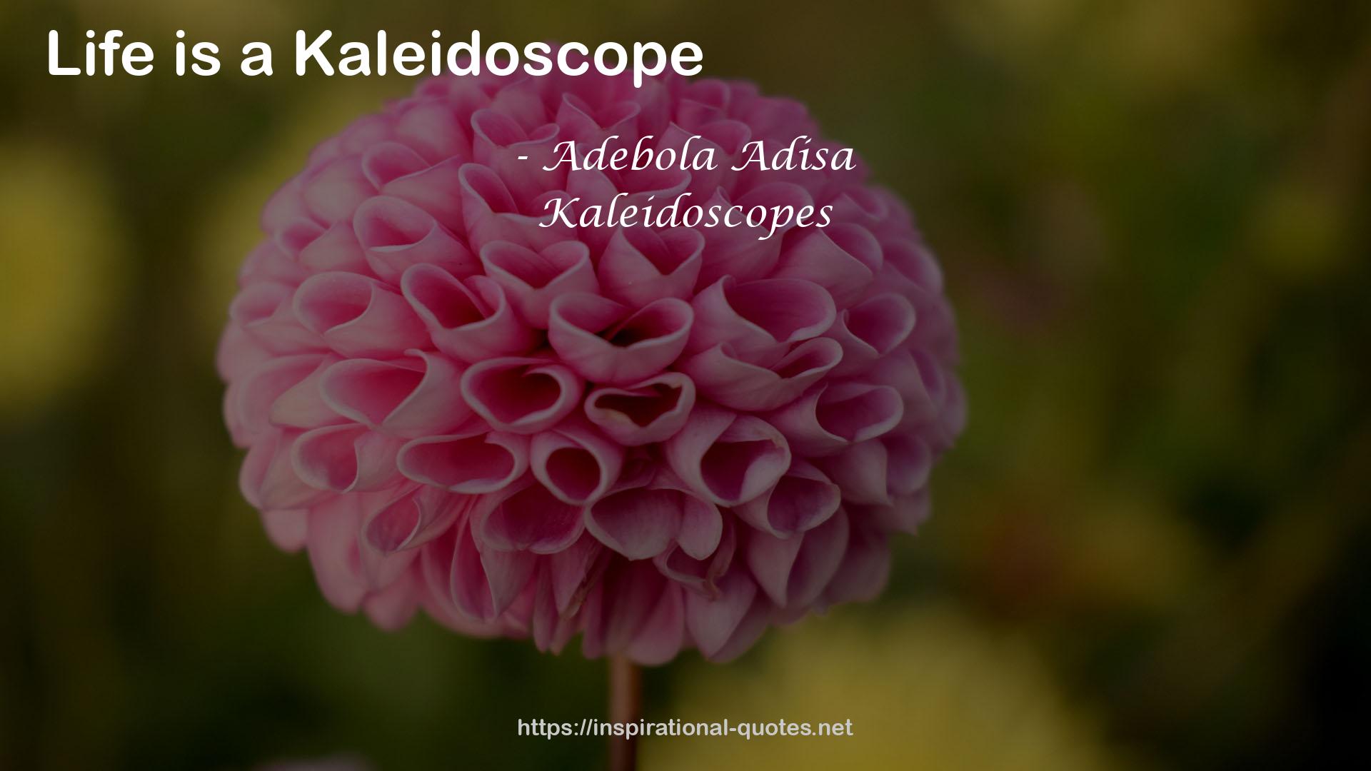 Kaleidoscopes QUOTES