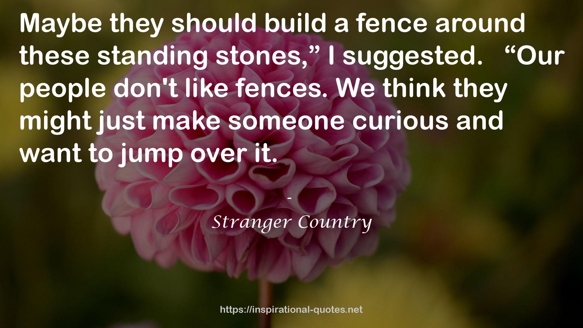 Stranger Country QUOTES