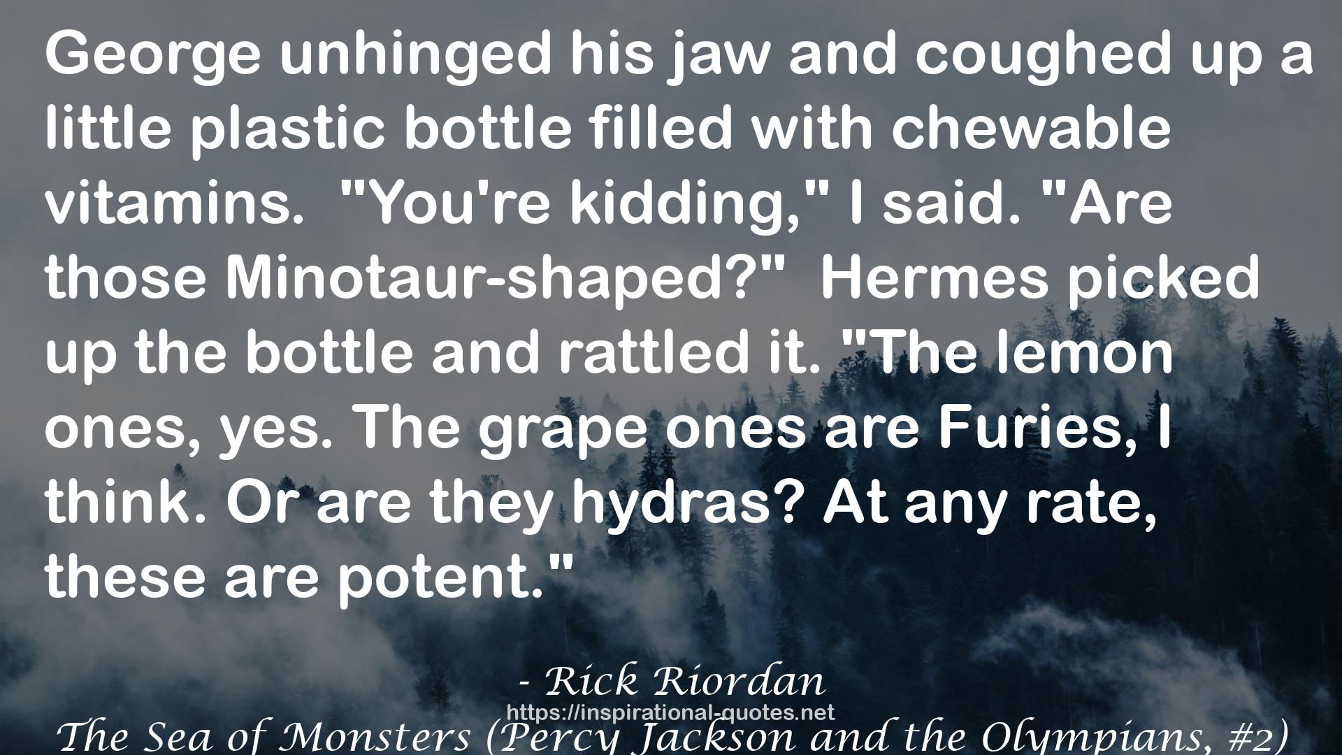 The Sea of Monsters (Percy Jackson and the Olympians, #2) QUOTES