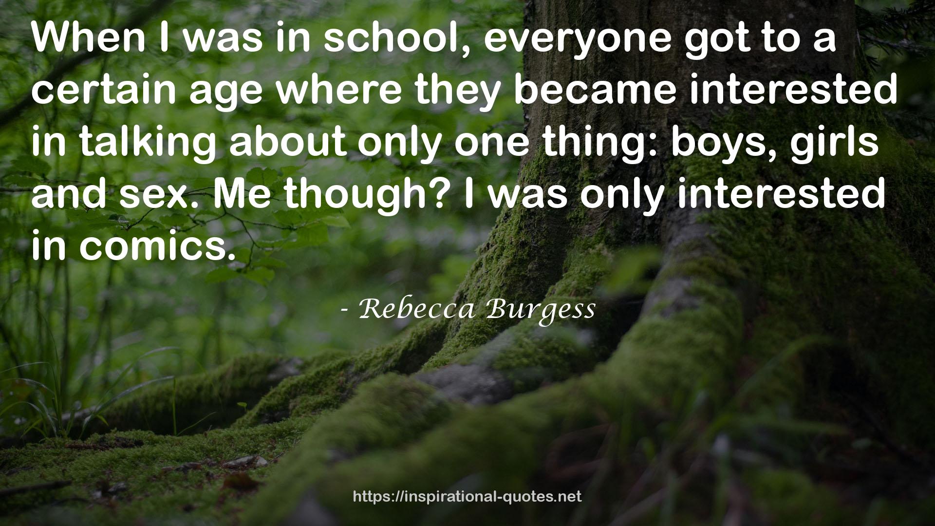 Rebecca Burgess QUOTES