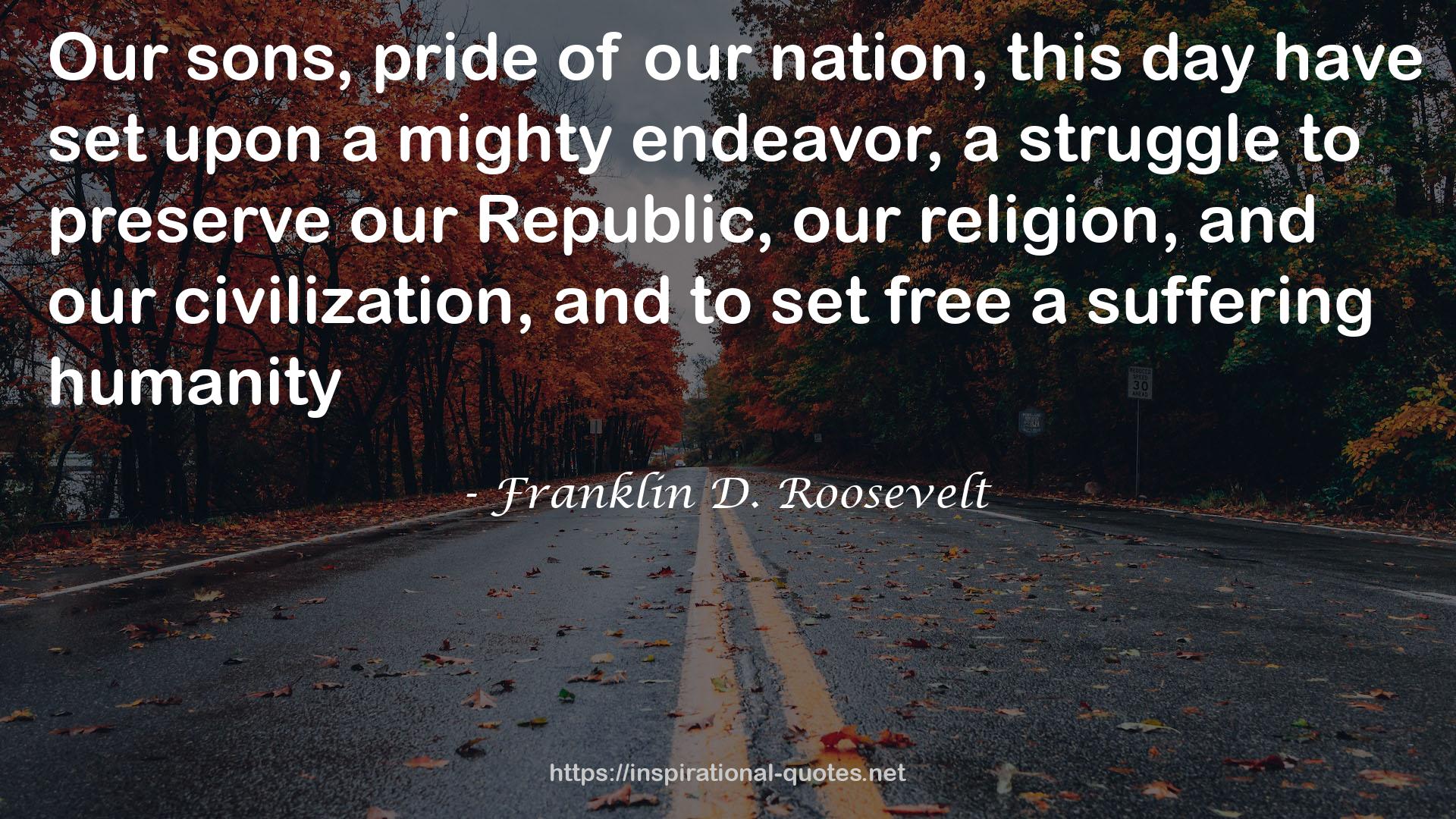 Franklin D. Roosevelt QUOTES