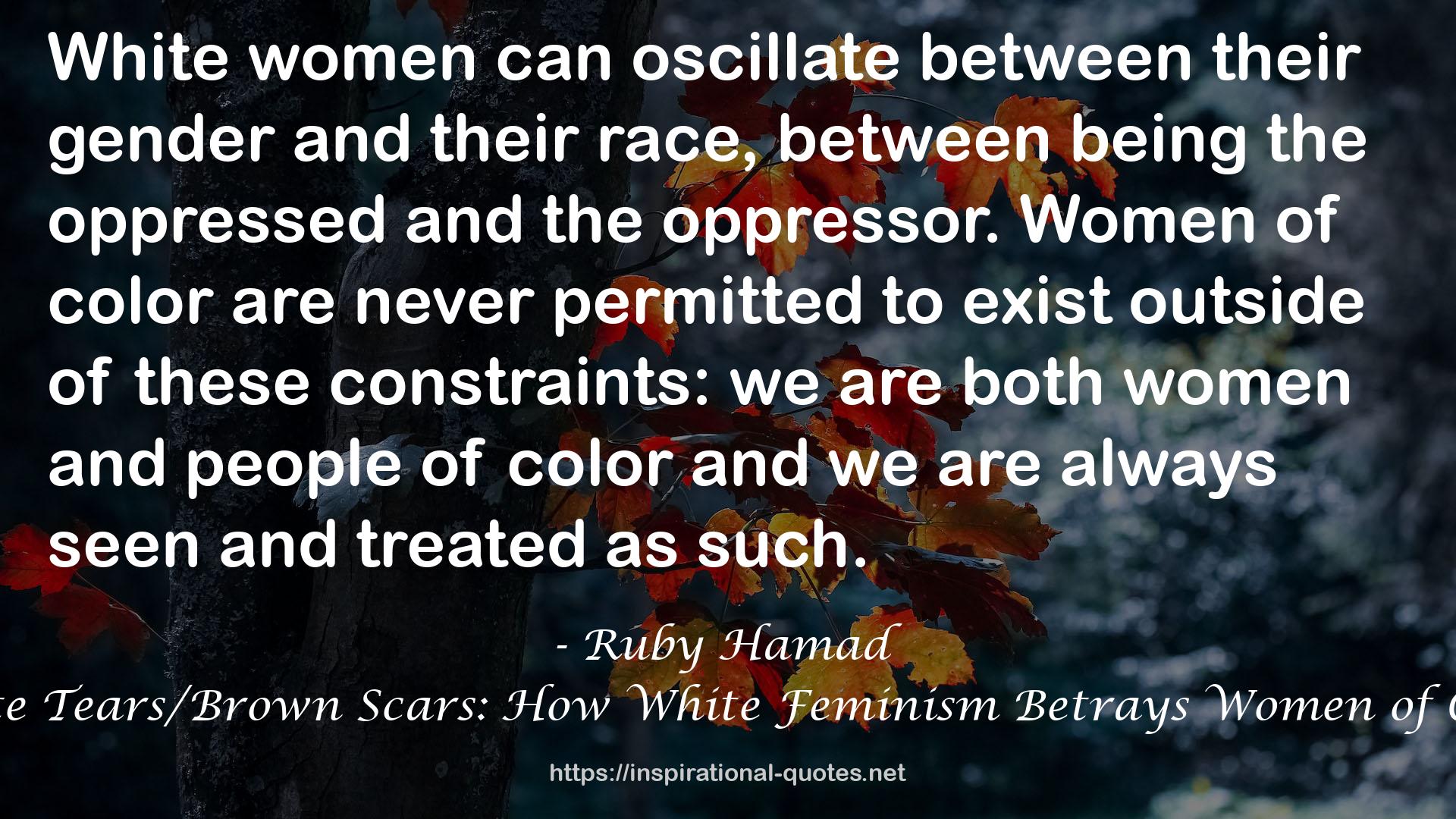 Ruby Hamad QUOTES