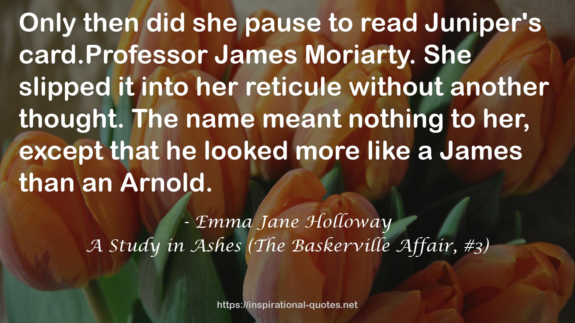 A Study in Ashes (The Baskerville Affair, #3) QUOTES
