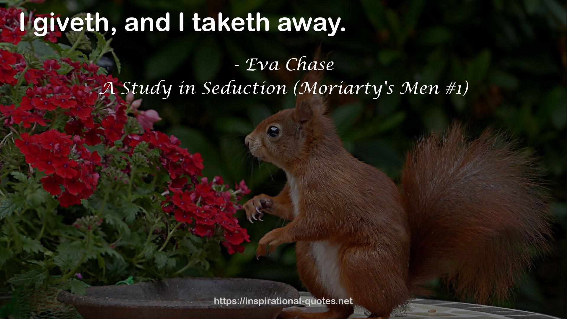 A Study in Seduction (Moriarty's Men #1) QUOTES