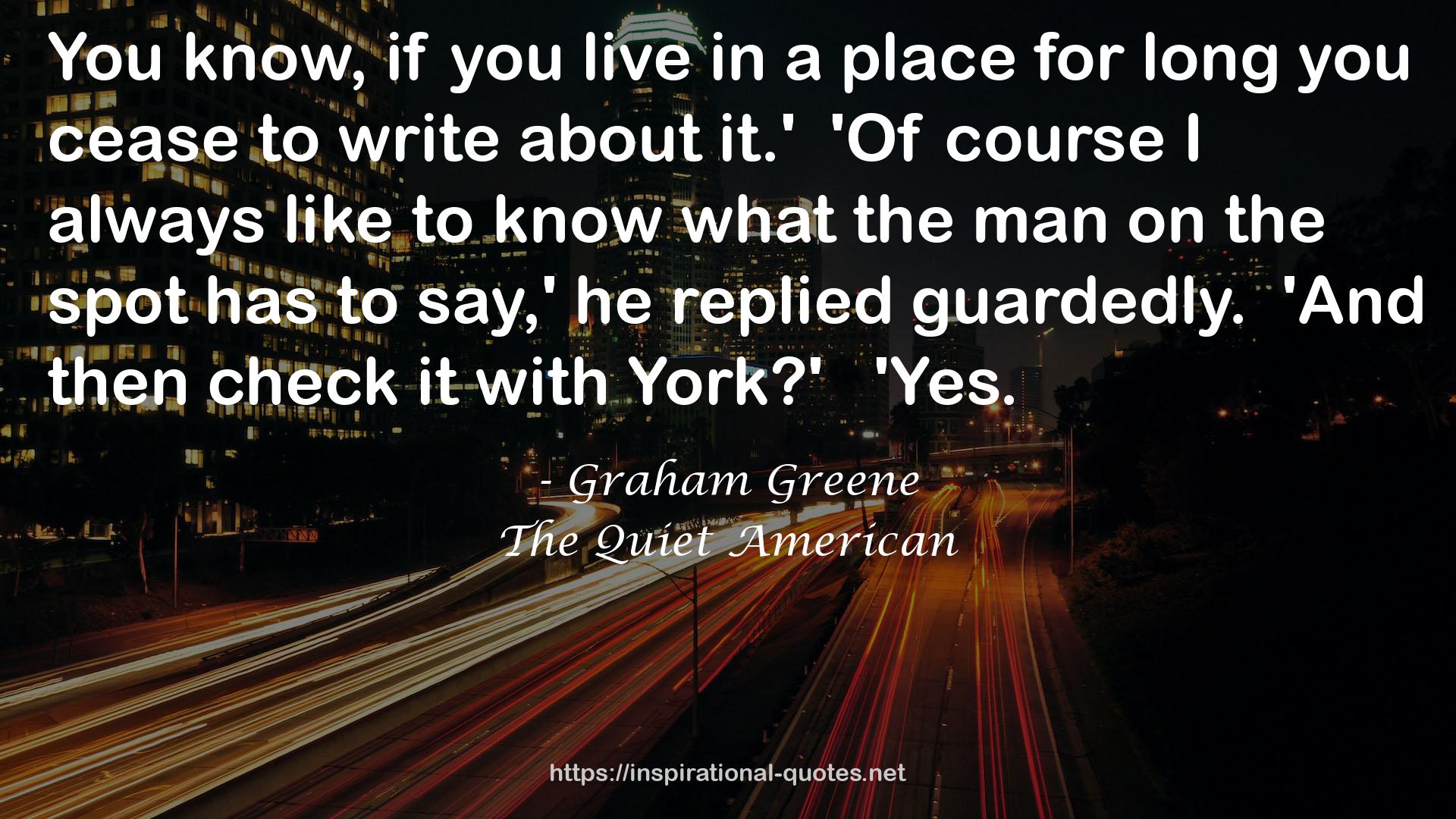 The Quiet American QUOTES