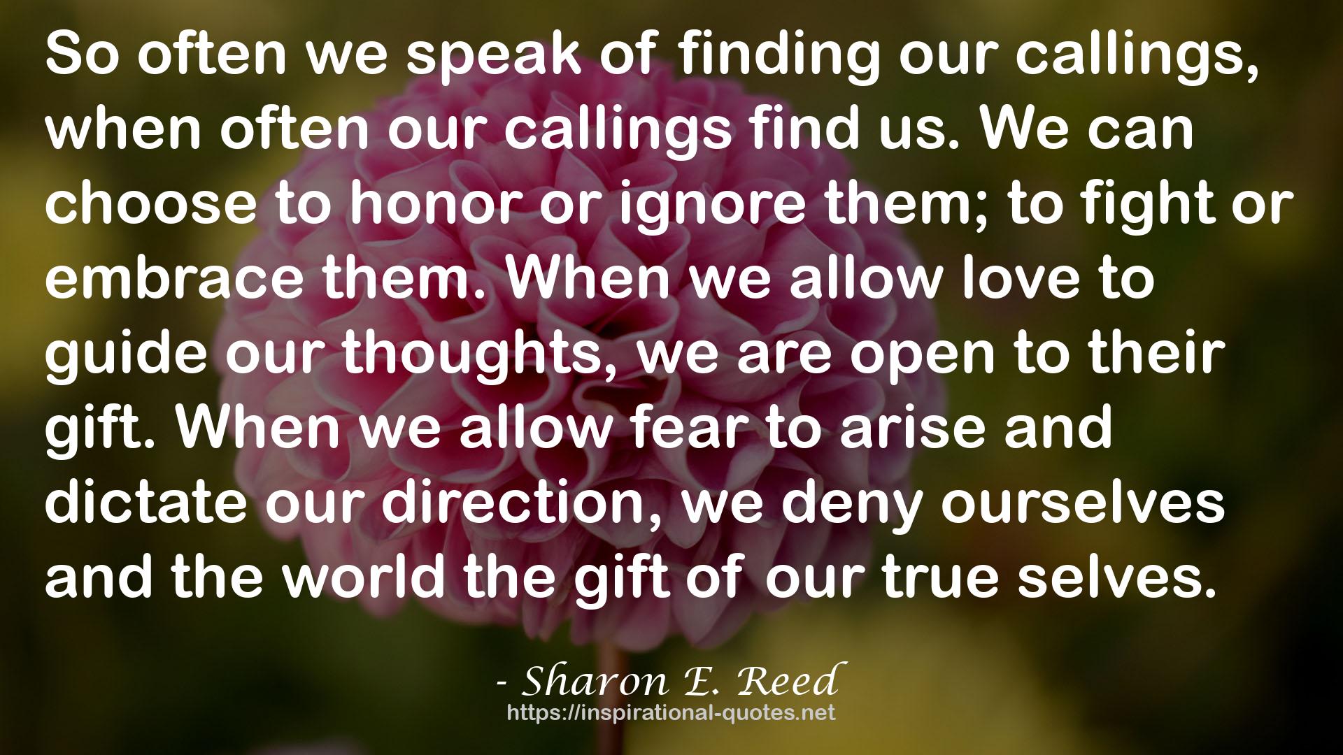 Sharon E. Reed QUOTES