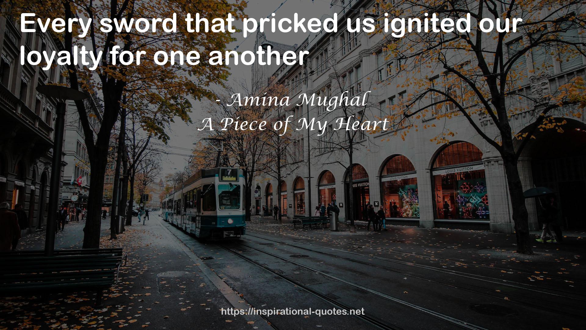 A Piece of My Heart QUOTES