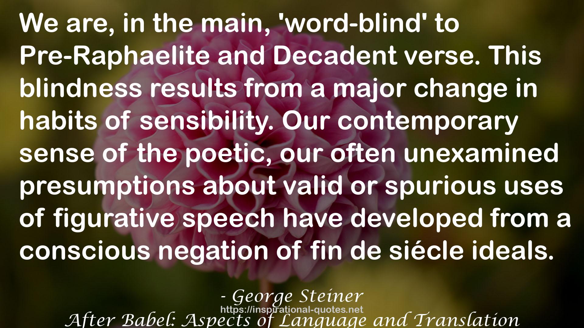 After Babel: Aspects of Language and Translation QUOTES