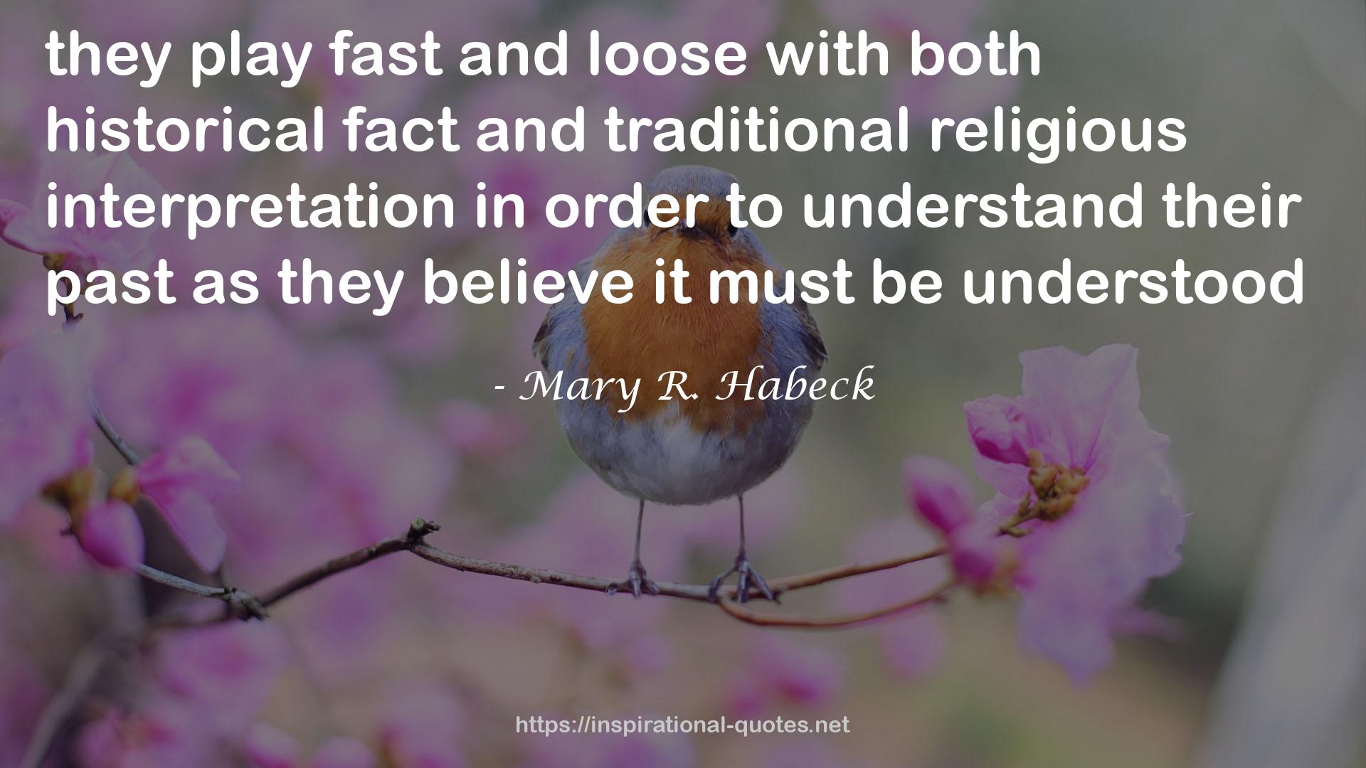Mary R. Habeck QUOTES