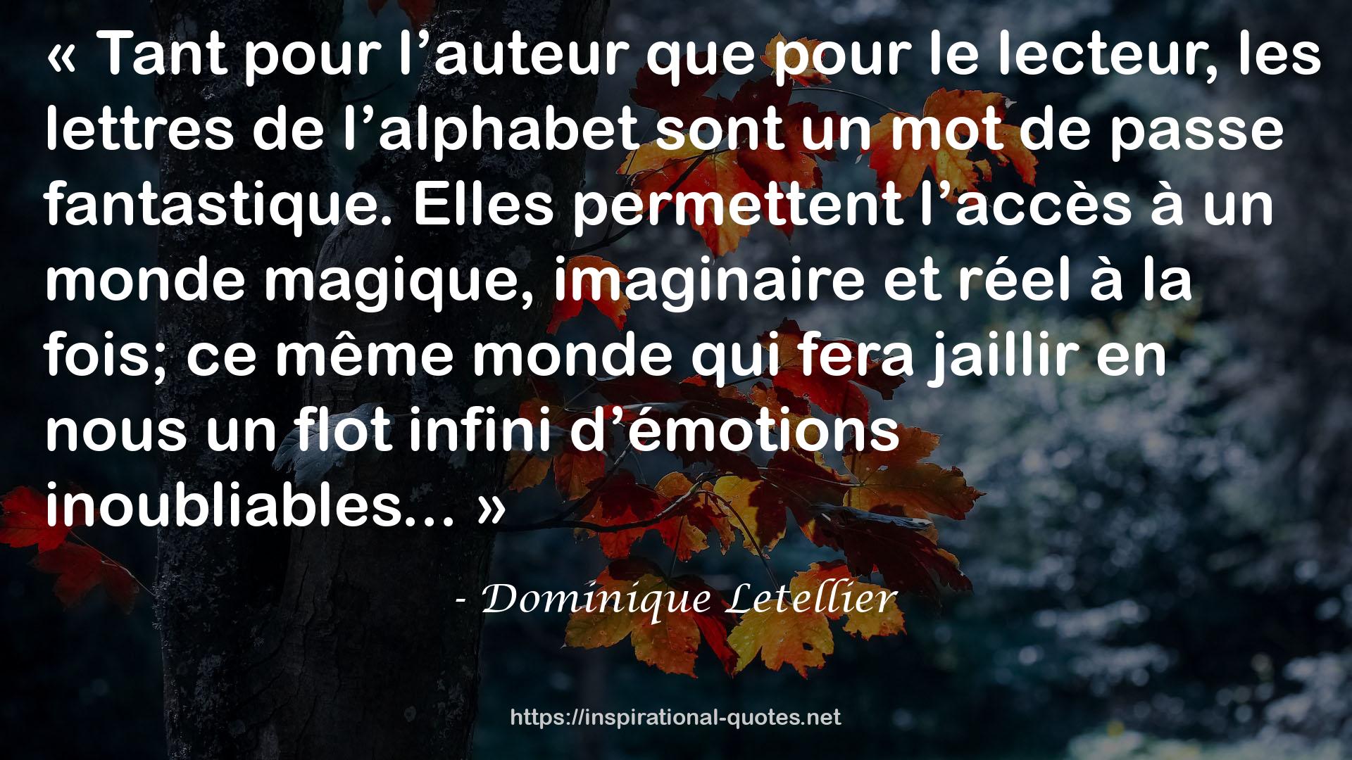 Dominique Letellier QUOTES