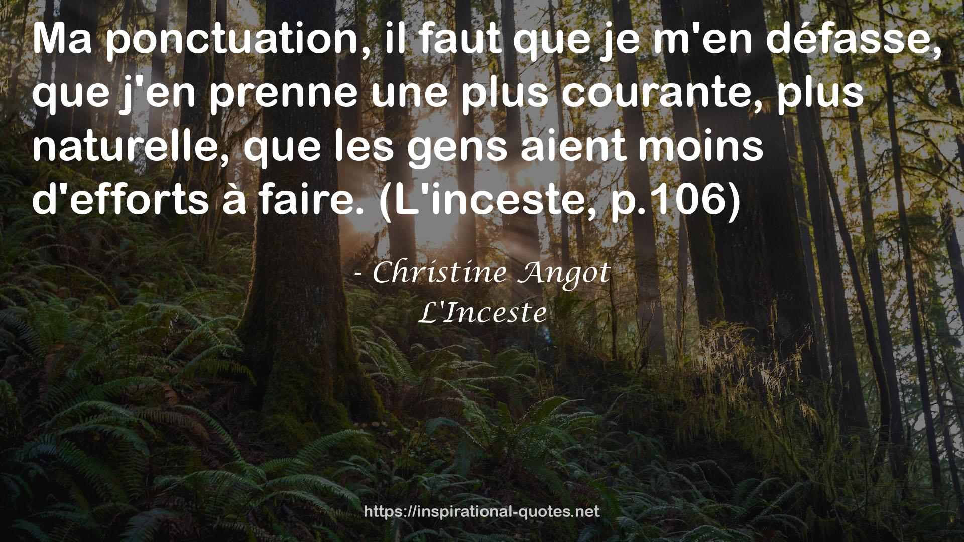 L'Inceste QUOTES