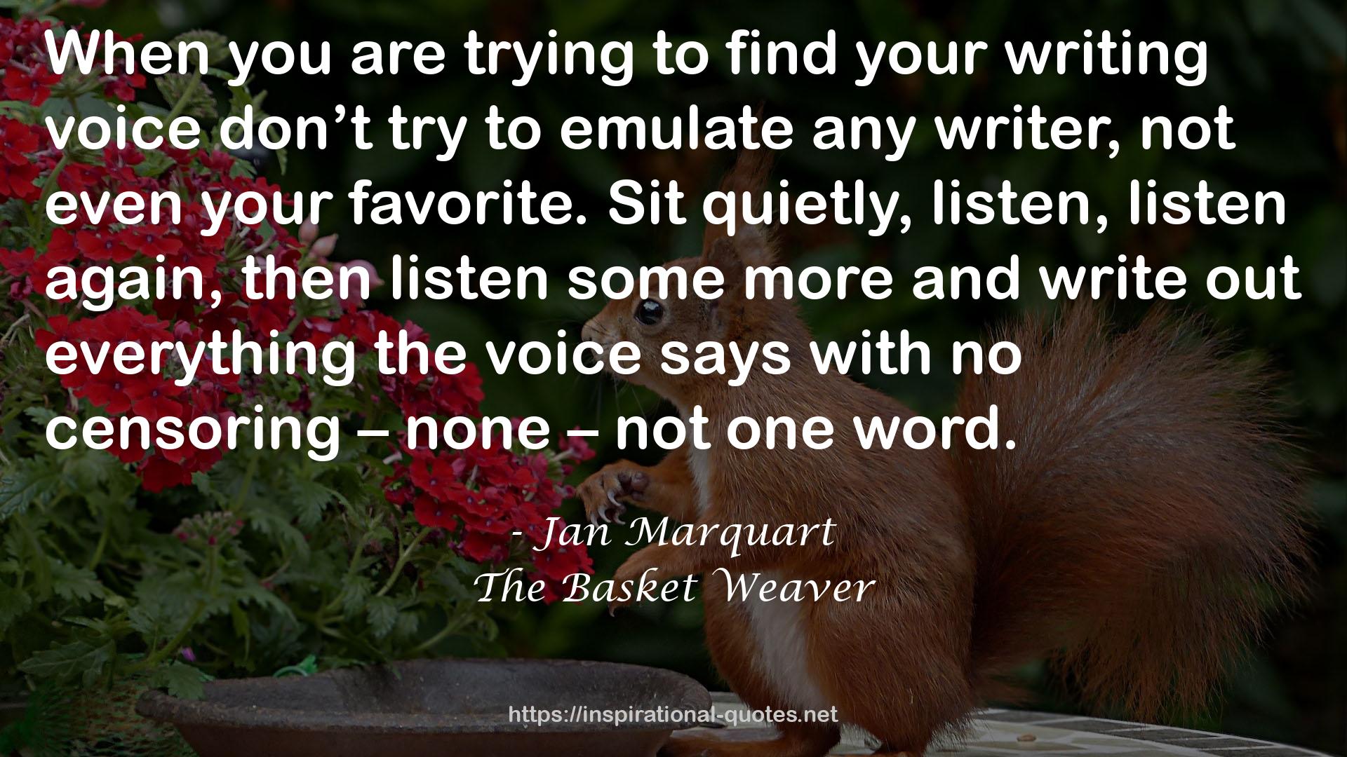 The Basket Weaver QUOTES