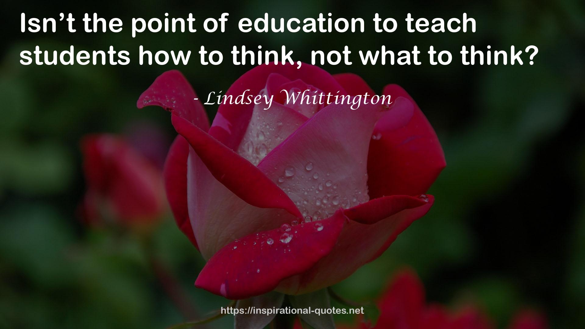 Lindsey Whittington QUOTES