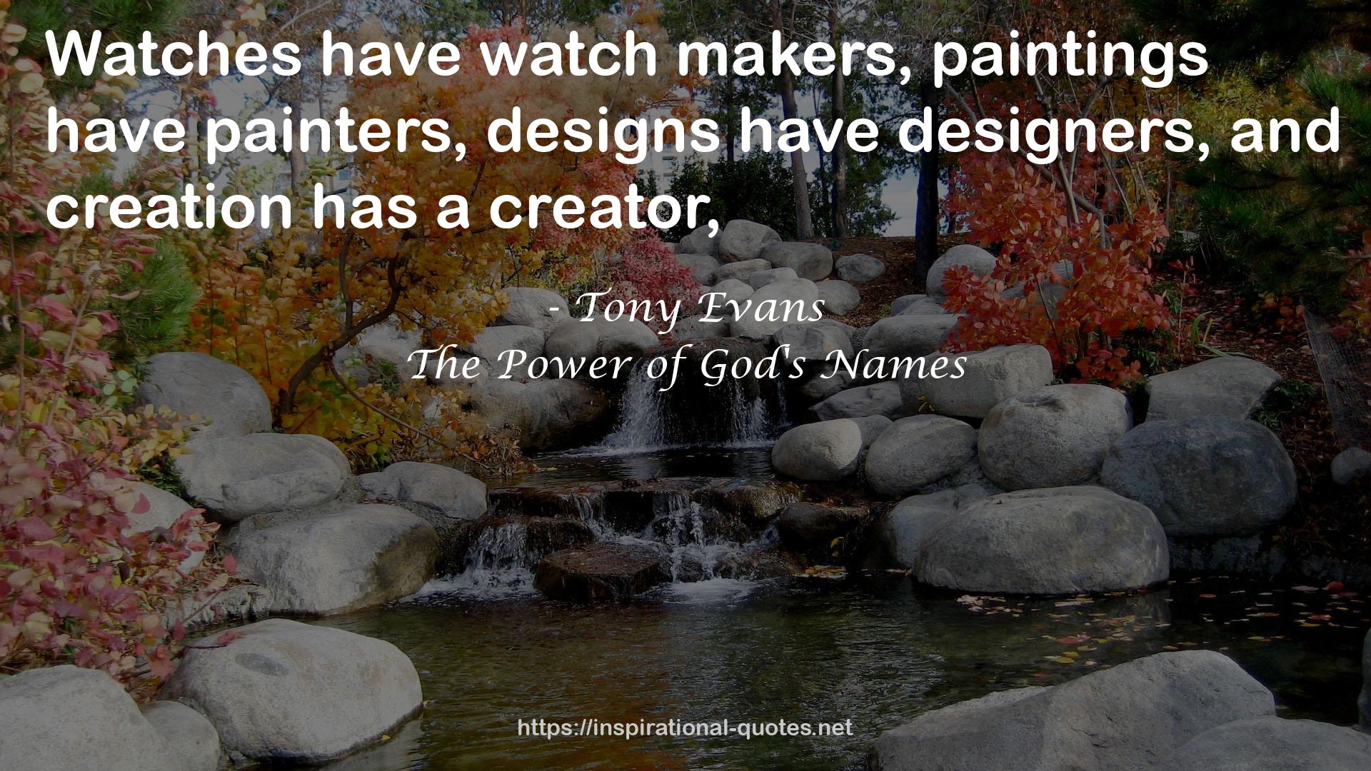 The Power of God's Names QUOTES