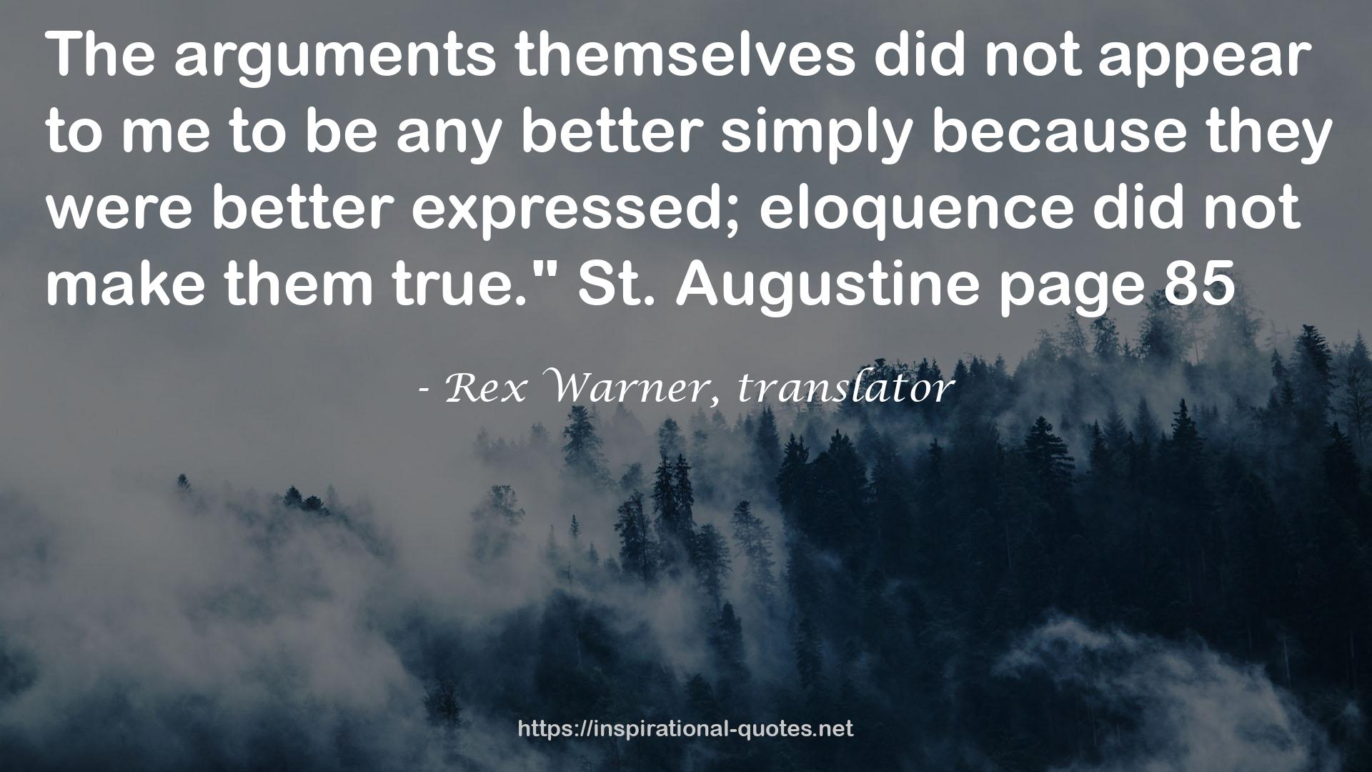 Rex Warner, translator QUOTES