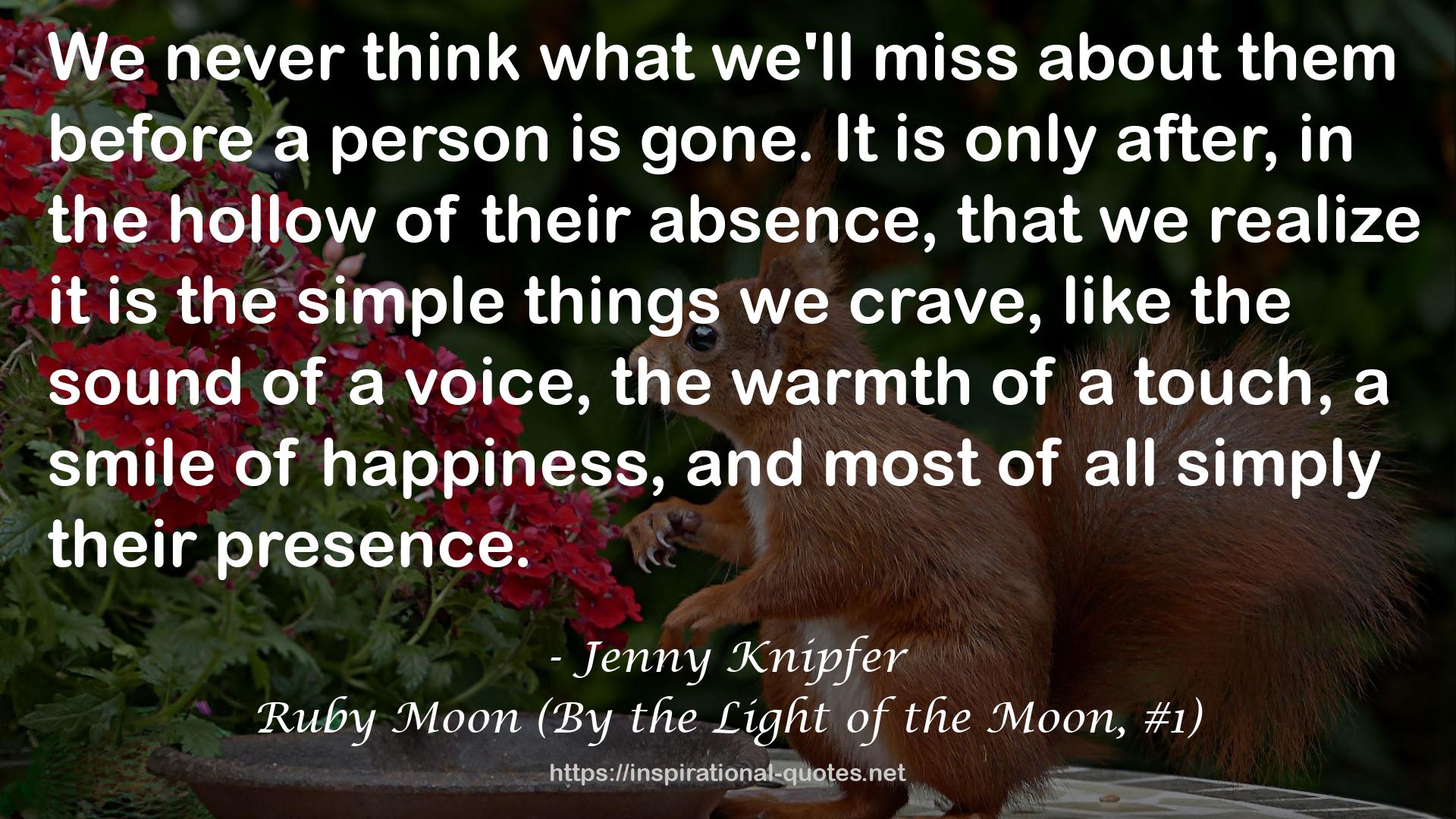 Ruby Moon (By the Light of the Moon, #1) QUOTES