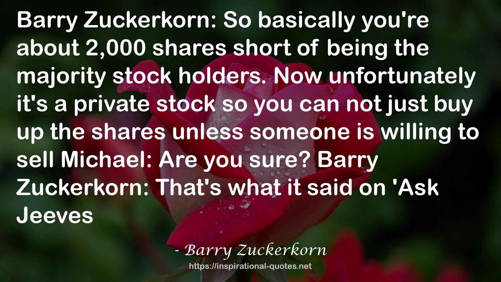 Barry Zuckerkorn QUOTES