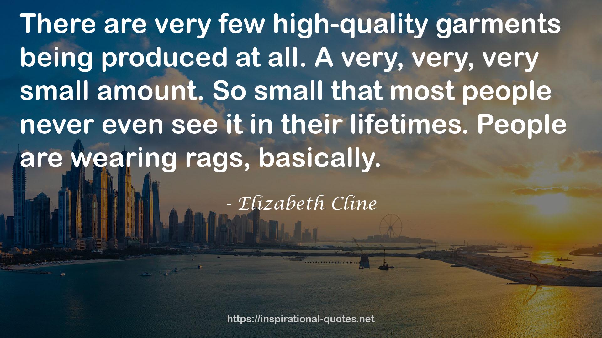 Elizabeth Cline QUOTES