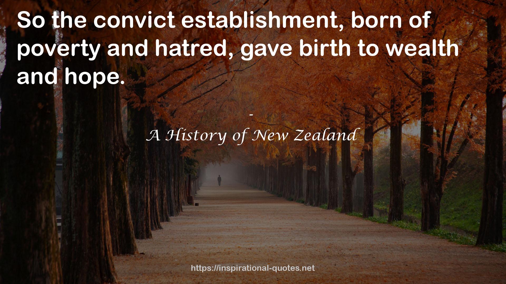A History of New Zealand QUOTES