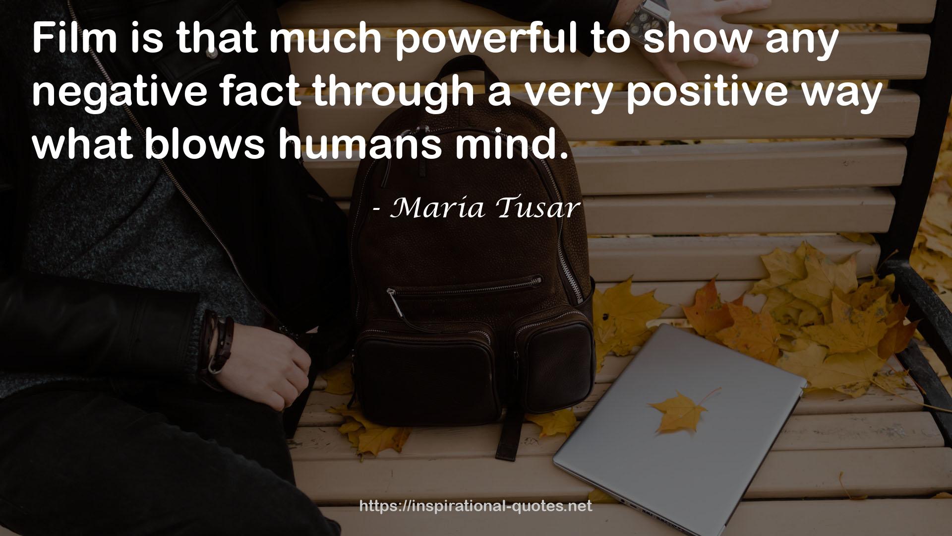 Maria Tusar QUOTES