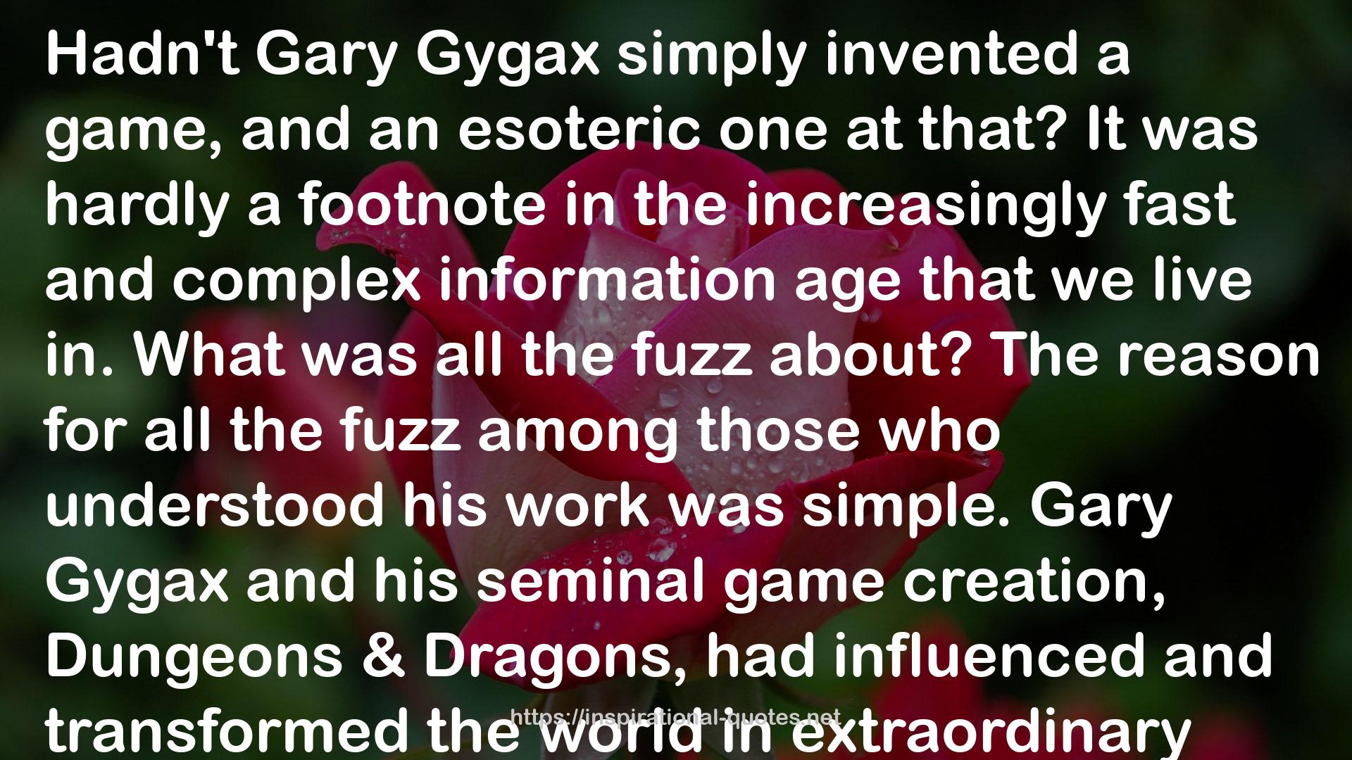 Empire of Imagination: Gary Gygax and the Birth of Dungeons & Dragons QUOTES