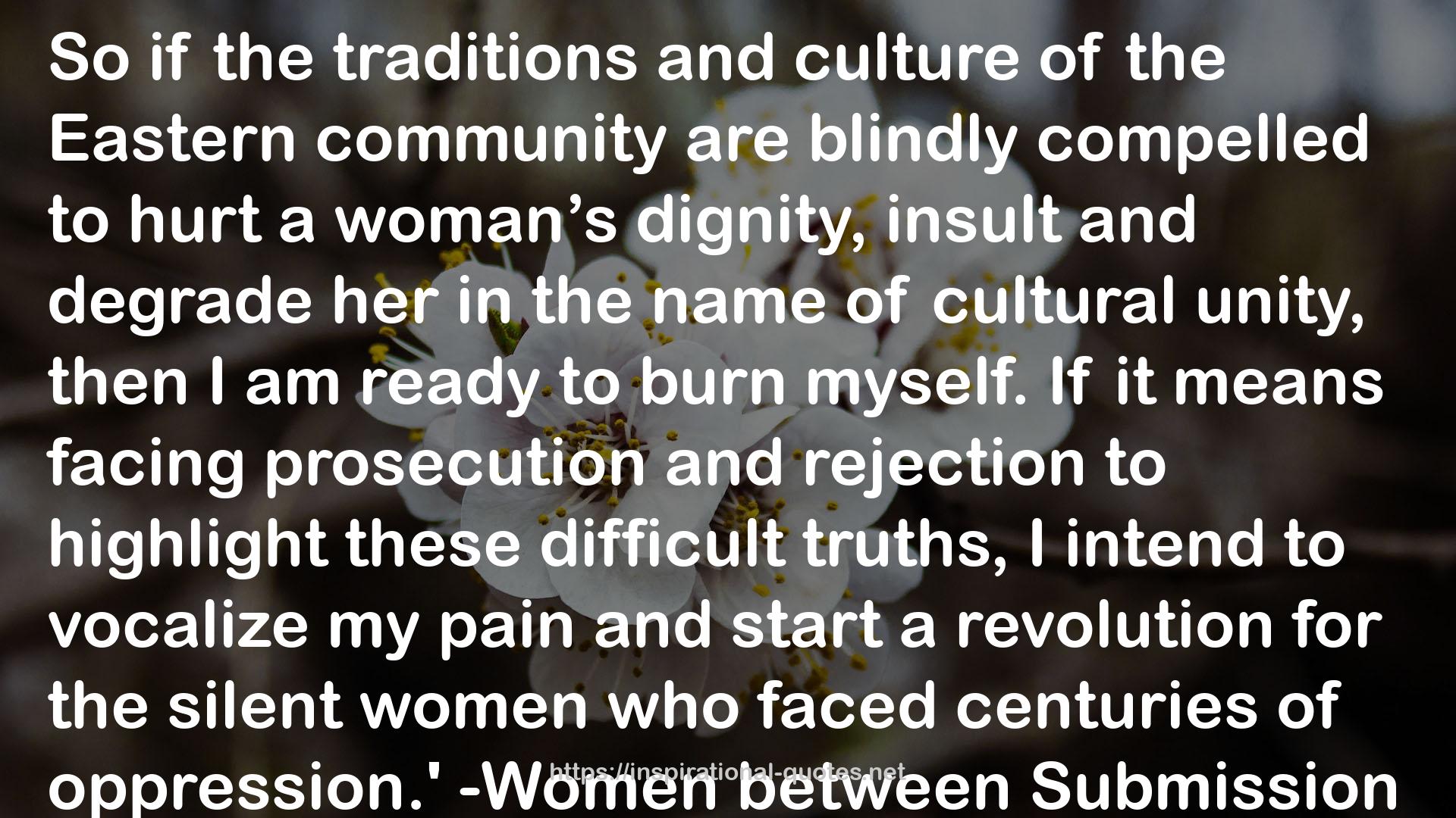 Women Between Submission & Freedom QUOTES