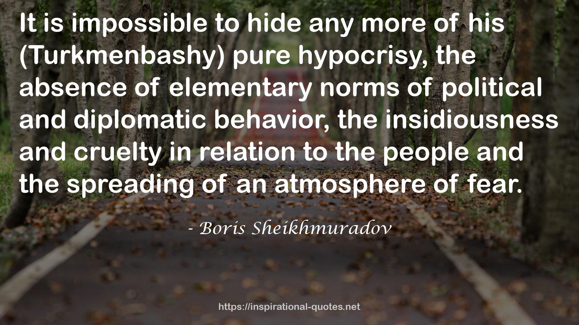 Boris Sheikhmuradov QUOTES