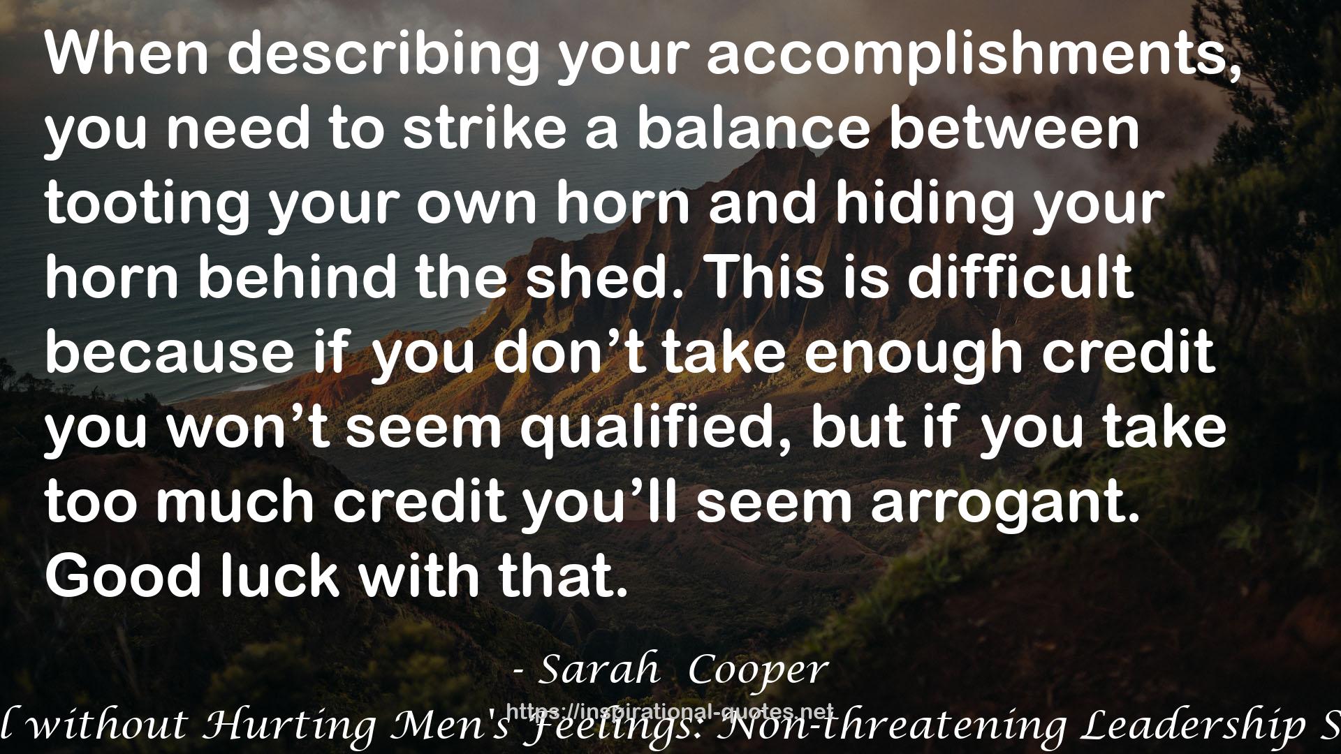 Sarah  Cooper QUOTES