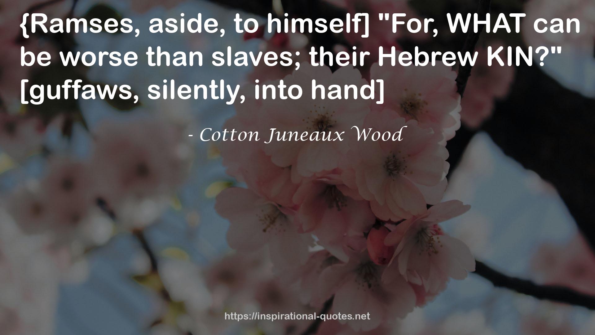 Cotton Juneaux Wood QUOTES