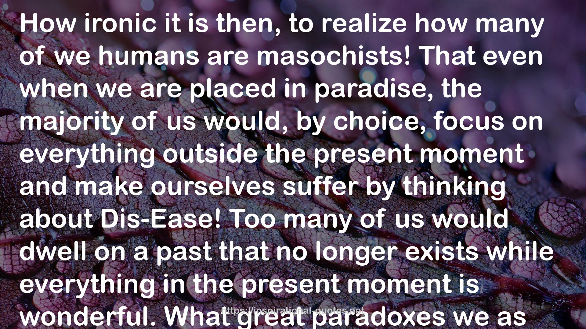 What great paradoxes  QUOTES