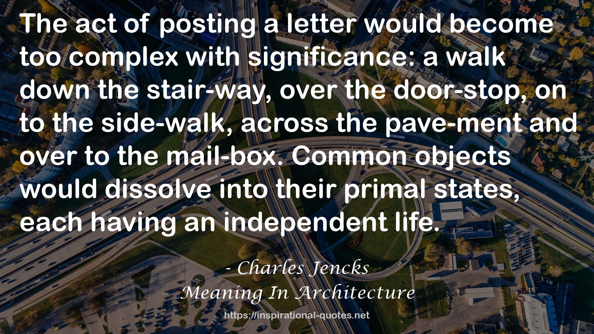Meaning In Architecture QUOTES
